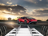 Non-Woven Mural Wallpaper For Gym Or Room – "Sports Car: Power And Nature", Decor For Bedroom