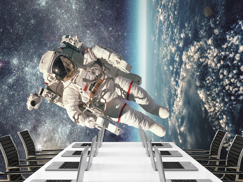 Self-adhesive Mural with a pattern for a teenager, photo wallpaper “Cosmonaut”