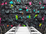 Modern prints for the office, living room, and game room Non-woven photo wallpaper with a 3D effect