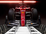 Non-Woven Photo Wallpaper for Gym or Office Red Ferrari Wall Mural