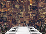 Durable Self-Adhesive Photo Wallpaper For Living Room, Bedroom Design "Night City Of New York"