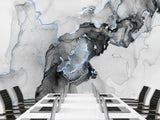 Non-Woven Wall Wallpaper For Office, Art Design For Bedroom, Abstraction Mural "Black And White Haze"