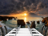 🏞️Natural Print For Comfort Traditional Wall Murals "Bay Of Biscay Near Italy" For Office, Bedroom, Study 🏞️