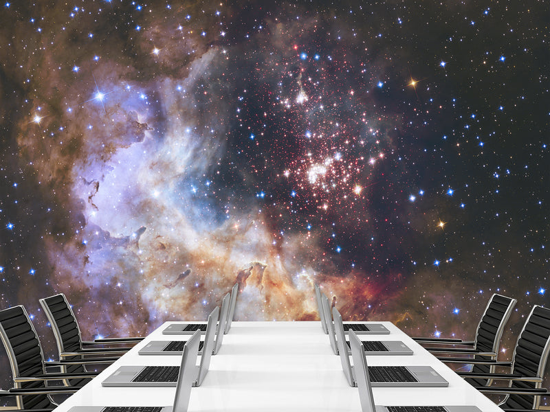 Peel and Stick Wall Mural 3D Wallpaper For Bedroom – "Breathtaking Cosmic Nebula" Wall Art