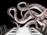 Ocean Theme Self-Adhesive Wallpaper for Gym, Office, Bedroom – "Octopus Tentacles: Breath of the Abyss"