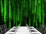 Wall mural Peel and Stick Vinyl “Matrix code" Wallpaper for For Home decor, Bedroom, Playroom