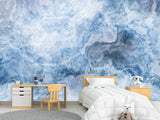Abstract Vinyl Wallpaper Peel and Stick Wall Mural for Living Room, Office, Relax Zone "Abstract Vision of Sea Waves" 🌊