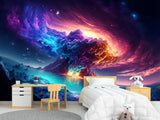 Non-Woven Photo Wallpaper "Big Splash Of The Universe", Art Print For Bedroom, Living Room, Kids' Room 🌌