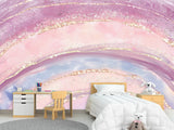Vibrant Non-Woven Wallpaper. Abstract Modern Style Full-Wall Mural for Kids' Room, Living Room, and Bedroom "Rainbow" 🌈
