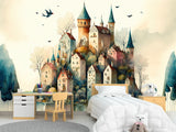 Self-Adhesive Mural Print For Kids' Space "City From A Fairy Tale" Kids Room Print