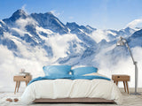 Self-Adhesive Full Wall Wallpaper for Bedroom or Lounge – Alpine Peaks Landscape Design for Home