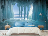 Non-Woven Photo Wallpaper for Home, Bedroom & Kitchen Unique design - Ice Cave Wall Mural