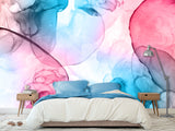 Abstract Peel and Stick Wall Mural "Paint in Water", Decor for Bedroom, Living Room, Kids Room 🎨