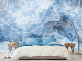 Abstract Vinyl Wallpaper Peel and Stick Wall Mural for Living Room, Office, Relax Zone "Abstract Vision of Sea Waves" 🌊