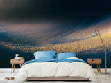 ✨Abstract Style Design for Space Decoration Peel and Stick Mural "Golden Wave" for Kitchen, Hall, Art Space
