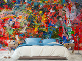 Self-Adhesive Wallpaper – Art Design for Home, Abstract "Paint Strokes