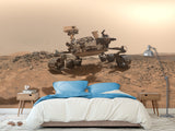 Peel & Stick Vinyl Wallpaper Space Design for Living Room or Office Print Mars Rover Wall Mural