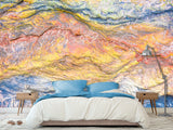 Peel and Stick 3D photo wallpaper Abstract Wall Art – Multicolored Cave-Inspired Texture