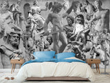Unique Vintage Design – Traditional Full-Wall Wallpaper "Beauty and Power of Antiquity", Perfect for Bedroom or Living Room