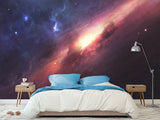 Peel and Stick Wall Mural Full-Wall Photo Wallpaper "Cosmic Nebula" Design For Bedroom Or Living Room
