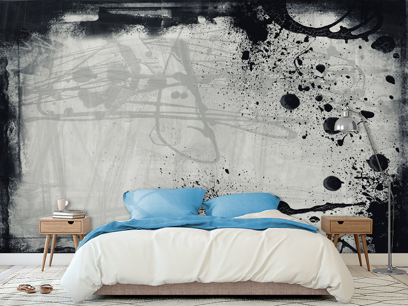 Peel and Stick Wallpaper – Grunge Texture Art Style – For Office, Apartment or Creative Space