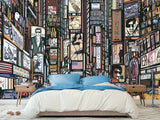 Comic Style Accent Wall Self-adhesive Photo Wallpaper 3D Wallpaper for Bedroom Ready with “New York” Design🌆