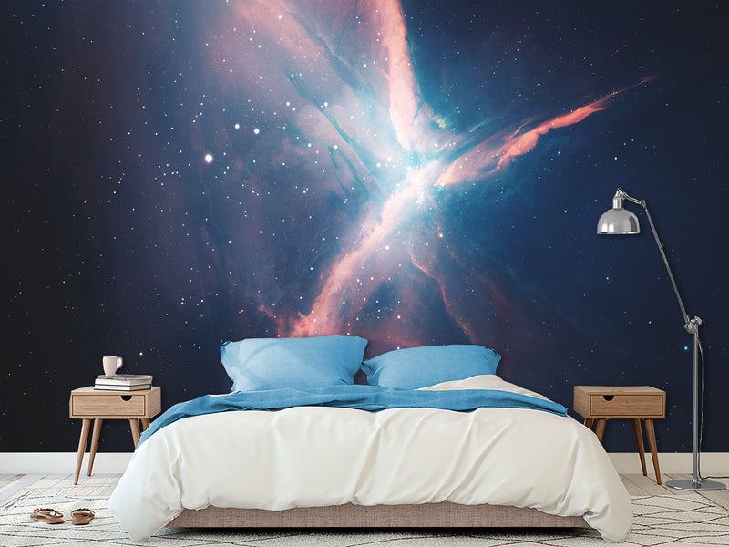 Self-Adhesive Wall Mural – "Breath Of Space" Design, Perfect For Bedroom Or Office Décor