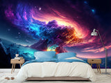 Non-Woven Photo Wallpaper "Big Splash Of The Universe", Art Print For Bedroom, Living Room, Kids' Room 🌌