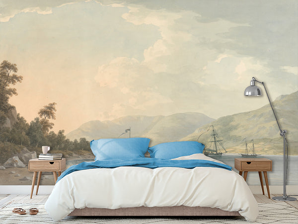 Peel and Stick Wall Mural – Road to Bell Grange Park – Timeless Vintage Desing