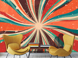 Non-Woven Full Wall Photo Wallpaper Art Design For Living Room, Workspace - Abstract Retro Dirty Grunge