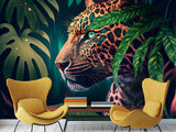 Modern Peel and Stick Photo Wallpaper for Living Room or Bedroom – "Jaguar" Wall Print