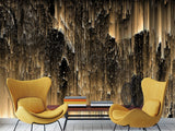 Wall mural Peel and Stick vinyl Wallpaper “Golden rain" Wallpaper for For Home decor, Bedroom