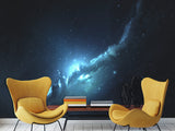 Peel and Stick Wall Mural Full-Wall Art Wallpaper "Space Nebula Surrounded by Stars" Decor For Bedroom
