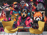 Non-Woven Wall Murals Print For Home "Cool Beasts", Decor For Bedroom, Living Room, Office