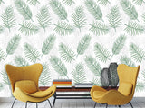 Traditional Wall Murals "Palm Leaves On White Background"  Unique Print For Bedroom  Living Room Kids Room🌿