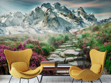Eco-Friendly Self-Adhesive Wallpaper with "Mountain Trail" Design — Stylish Wall Decor for Your Home