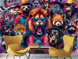 Art Design For Interior Peel and Stick Wall Mural With Pattern "Animalism" For Home Wall