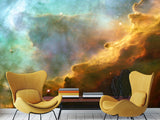 Peel & Stick Vinyl Wallpaper Decor Vibrant Nebula – Stunning Wall Mural For Home Interior