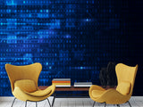 Bold Design For Office, Gaming Room Peel And Stick Wallpaper Full Wall Art Print For Home "Cryptocurrency Matrix" 💻