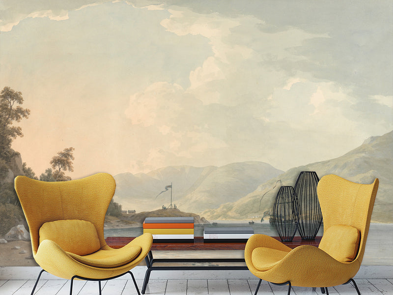 Peel and Stick Wall Mural – Road to Bell Grange Park – Timeless Vintage Desing