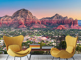 Full-Wall Peel and Stick Wallpaper with "Capitol Butte, Sedona" Design — Stylish Home Wall Mural