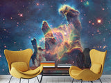 3D Peel and Stick Wall Mural – “Cosmic Fantasies” Full Wall Wallpaper