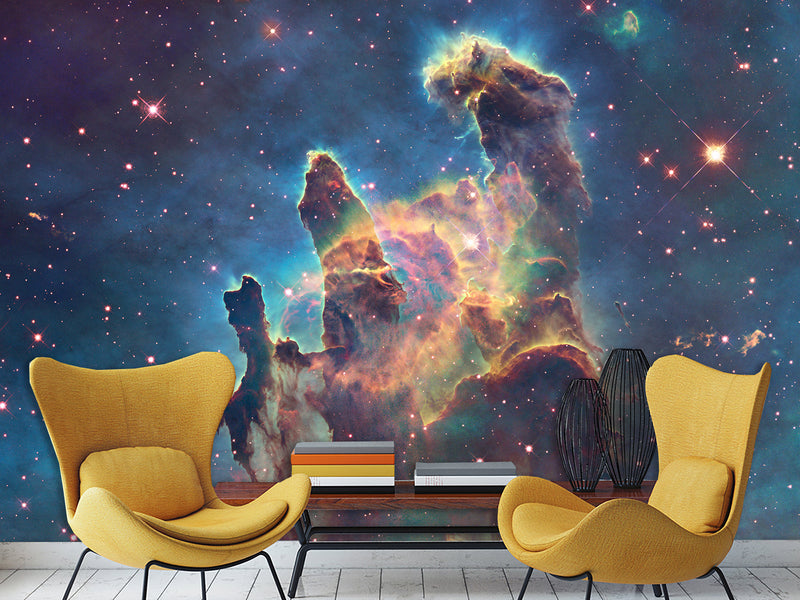 3D Peel and Stick Wall Mural – “Cosmic Fantasies” Full Wall Wallpaper