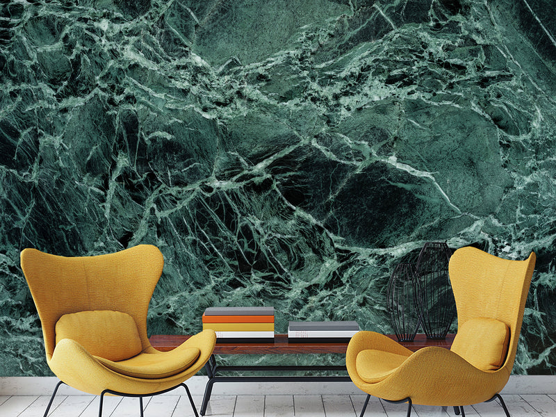 Traditional Wall Wallpaper for Office or Living Room Mural — "Tenebris Radius"