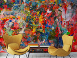 Self-Adhesive Wallpaper – Art Design for Home, Abstract "Paint Strokes