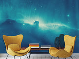 3D Self-Adhesive Vinyl Wallpaper “Glow in the Cosmic Nebula” – Space-Inspired Mural for Bedroom Decor