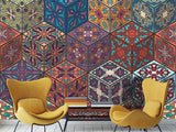 Art Design Geometric Vinyl Wallpaper Peel and Stick Cubes For Office, Workspace
