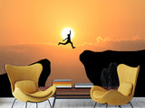 Peel and Stick Wallpaper Leap Over the Abyss – A Test of Courage Wallpaper for Bedroom or Living Room