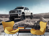 Full Wall Traditional Wallpaper for Living Room or Bedroom  – "Mountain Vehicle Power Mural"