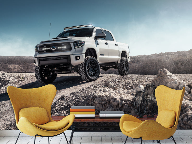 Full Wall Traditional Wallpaper for Living Room or Bedroom  – "Mountain Vehicle Power Mural"